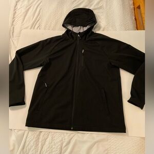 Men’s 32 Degrees COOL Black Rain Jacket New sz L